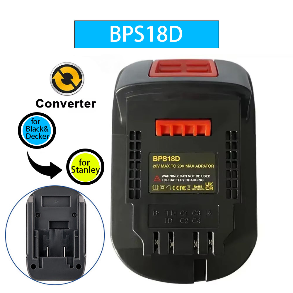 Power Tools Stanley - Black & Decker Stanley용 BPS18D 어댑터