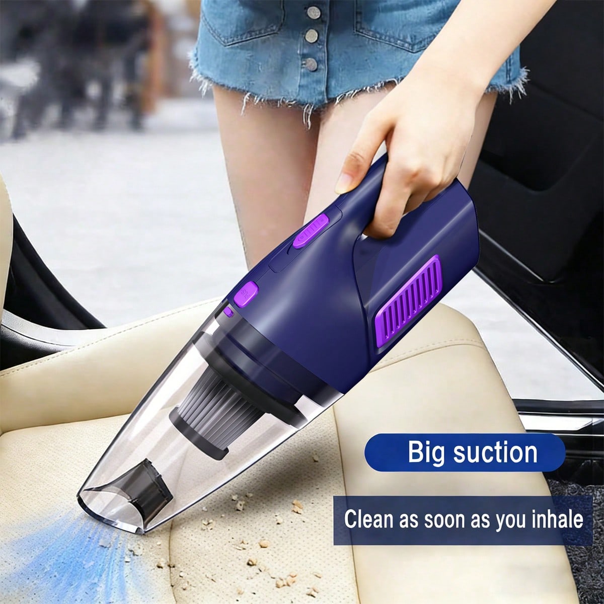 Power Tools Hand Held - CascadeVac 휴대용 자동차 진공청소기, 강력한 흡입력,