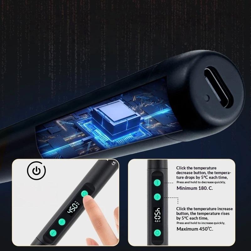 디지털 전기 납땜 인두 키트 1세트 Type-C 전원  - Power Tools Technician 리뷰 및 가격