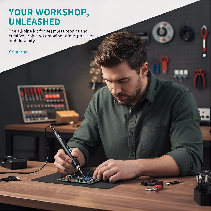 디지털 전기 납땜 인두 키트 1세트 Type-C 전원  - Power Tools Technician 리뷰 및 가격
