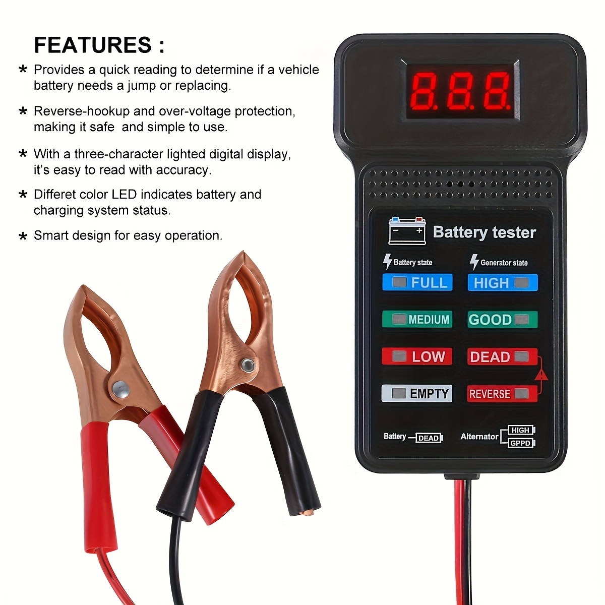 배터리 결함 감지 도구, 배터리 상태 확인, 발전기 상 - Power Tools Technician 리뷰 및 가격