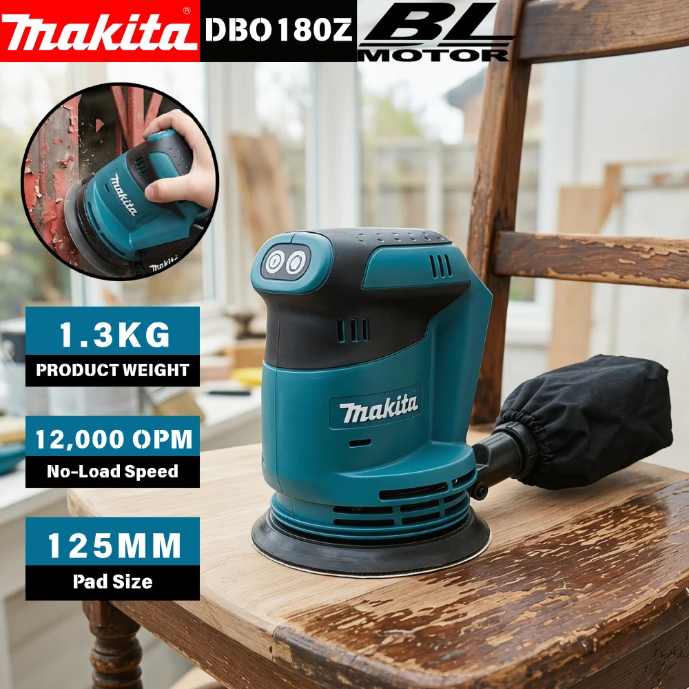 마키타 DBO180Z 18V 브러시리스 무선 디스크 샌 - Random Orbital Sander 리뷰 및 가격