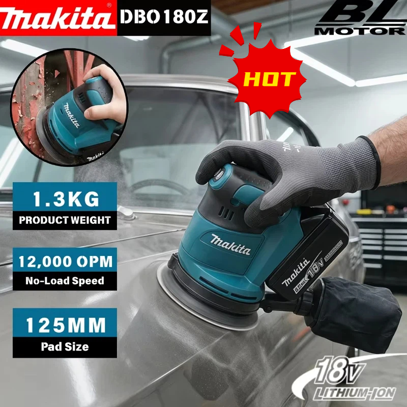 마키타 DBO180Z 18V 브러시리스 무선 디스크 샌 - Random Orbital Sander 리뷰 및 가격