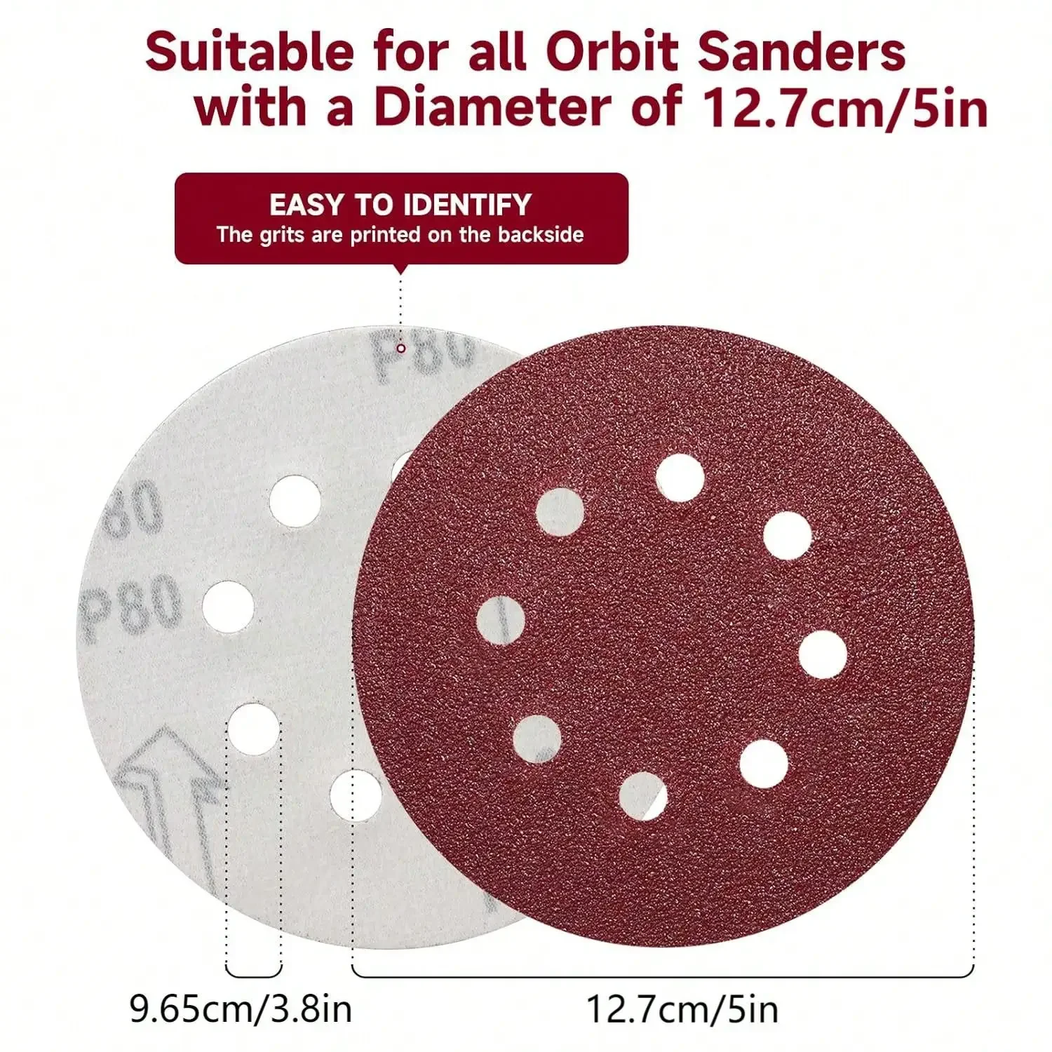 30개입 12.7cm/5인치 샌딩 디스크 60 80 2 - Random Orbital Sander 리뷰 및 가격
