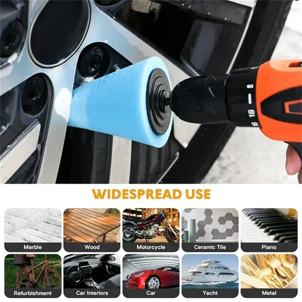 자동차 드릴 광택 스펀지 패드 키트 허브 광택 패드 금 - Power Tools Spare Parts 리뷰 및 가격