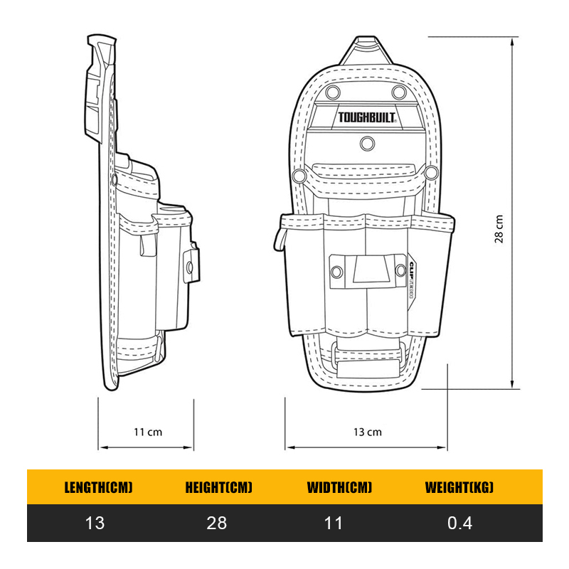 터프빌트 TB-CT-36-L6 테크니션 6포켓 파우치  - Power Tools Technician 리뷰 및 가격