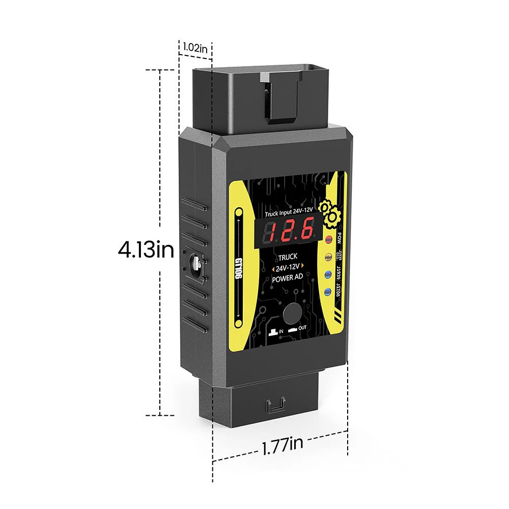 Godiag GT106 Plus 대형 트럭 어댑터 24 - Power Tools Technician 리뷰 및 가격